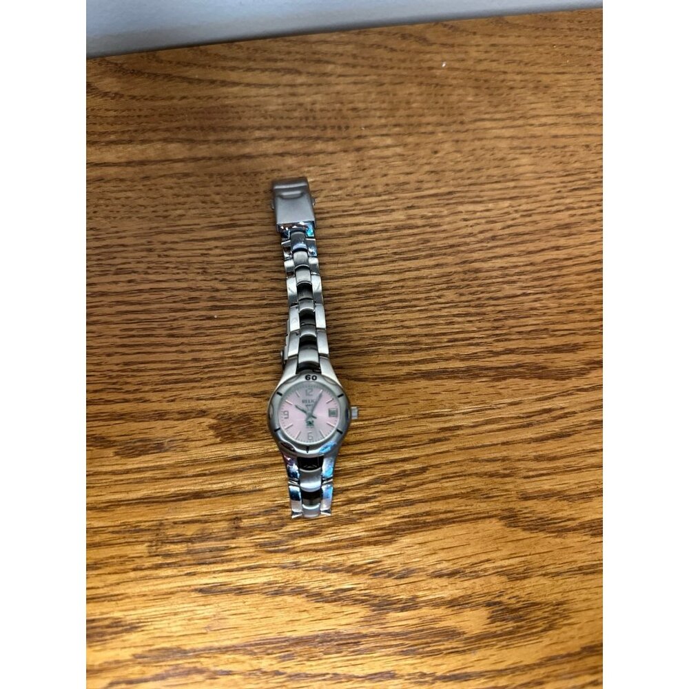 Stainless steel relic wet wrist watch silver vintage
